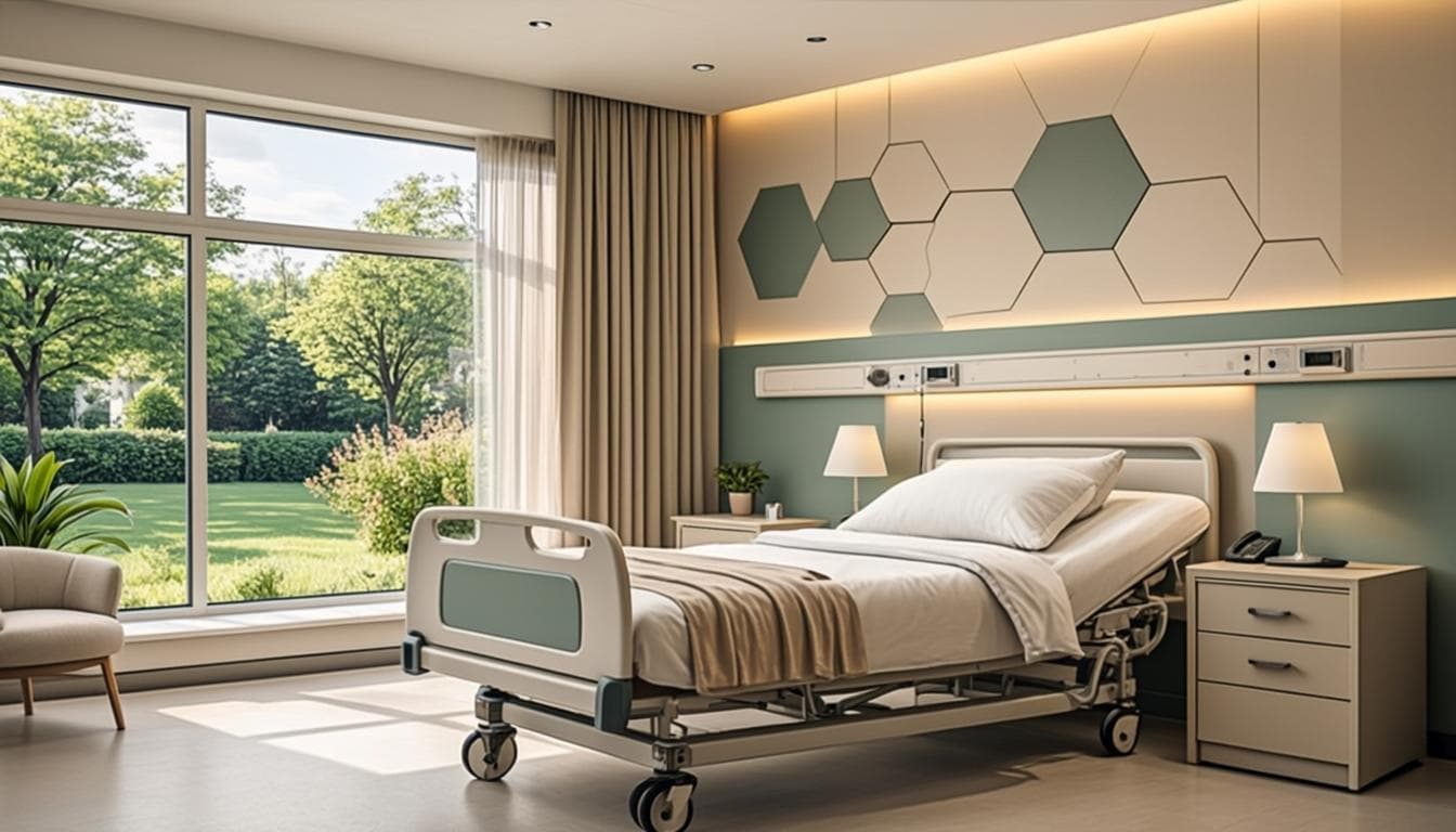 Concept render of a private hospital ward